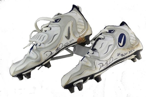 Deion Sanders Game Used and Signed Cleats (2)